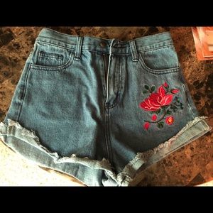 miss guided jean shorts